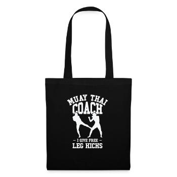 Muay Thai Coach Kickboxing Instructor Martial Arts - Tote Bag - black - Front