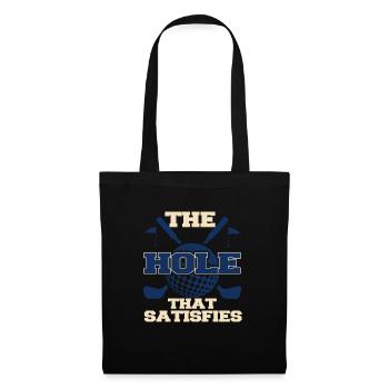 Golf Geschenk Witz Golfspieler Golfer - Stoffbeutel - Schwarz - Vorne