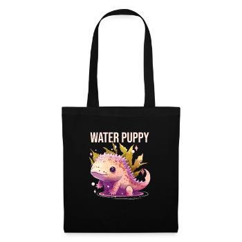 Water Puppy Axolotl Lover Amphibian Mexican Walkin - Tote Bag - black - Front