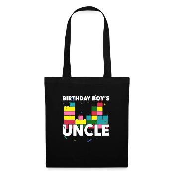Oncle du garçon d’anniversaire Bauklötze - Sac en tissu - noir - Devant