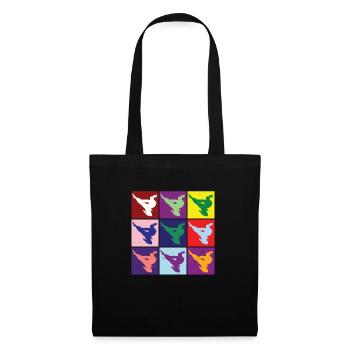 Karaté Rétro Cool | Karaté - Sac en tissu - noir - Devant