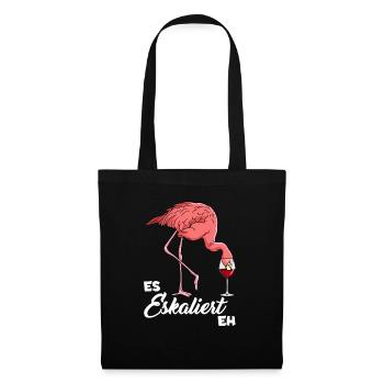 Ça dégénère quand même Flamingo - Sac en tissu - noir - Devant