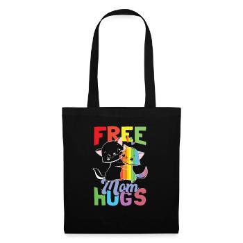 Cat LGBT Mom Free Mom Hugs Pride Month - Sac en tissu - noir - Devant