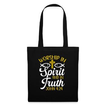 Christian Believer Religious Pastor Bible - Tote Bag - black - Front