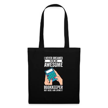 Bookkeeping Accountant Bookkeeper - Tote Bag - black - Front