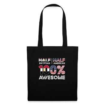 Born Egyptian Egypt American USA Citizenship - Tote Bag - black - Front