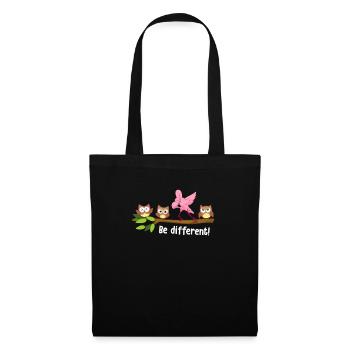 Be Different Dabbing Flamingo - Tote Bag - black - Front