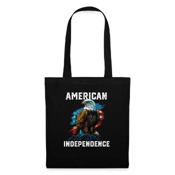 American Independence American Bald Eagle 4th of - Stoffbeutel - Schwarz - Vorne