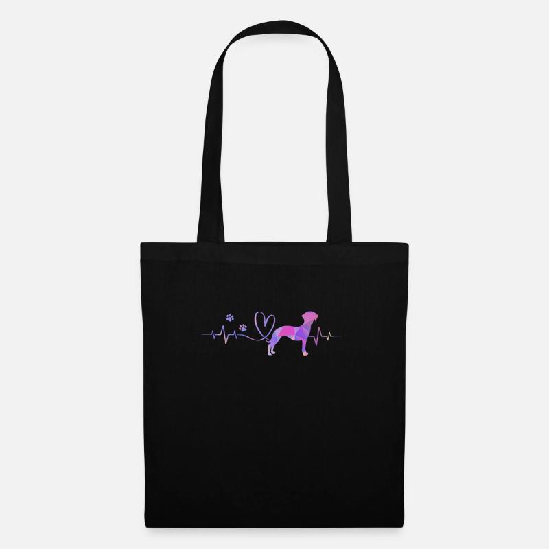 Whippet - Stoffbeutel - Schwarz