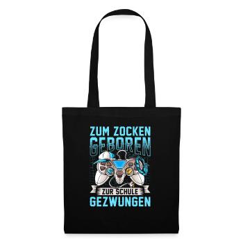 Zocken - Stoffbeutel - Schwarz - Vorne