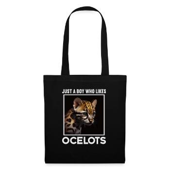 just a boy girl who loves Ocelots Ocelot ocelot ocelot - Tote Bag - black - Front