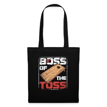 Boss of the toss cornhole - Tote Bag - black - Front