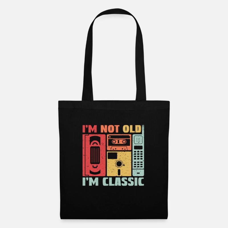I'm not Old I'm Classic Retro Tech - Stoffbeutel - Schwarz