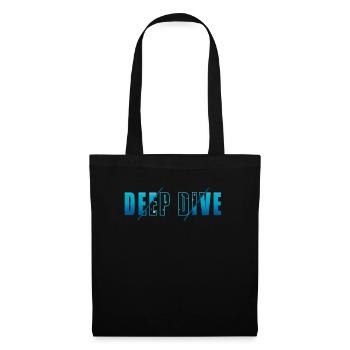 Tief Tauchen Freedive DeepDive - Stoffbeutel - Schwarz - Vorne