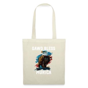 Gawd Bless Murica American Bald Eagle Funny - Stoffbeutel - Natur - Vorne