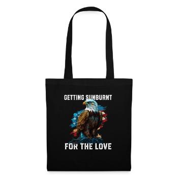 Obtenir un coup de soleil pour l’amour Patriotisme - Sac en tissu - noir - Devant