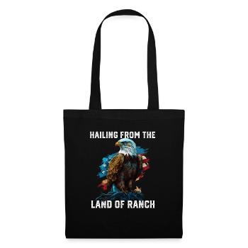 Originaire du pays du ranch américain chauve - Sac en tissu - noir - Devant