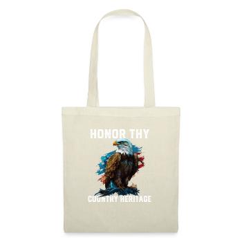 Honorez votre patrie Héritage Pygargue à tête blanche américain - Sac en tissu - nature - Devant