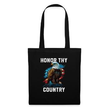 Honor Thy Country American Bald Eagle America USA - Tote Bag - black - Front