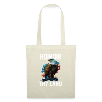 Honore ta terre Pygargue à tête blanche américain Amérique États-Unis - Sac en tissu - nature - Devant