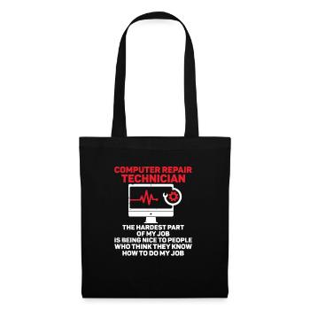 Computer Repair Technology Support Technology - Tote Bag - black - Front