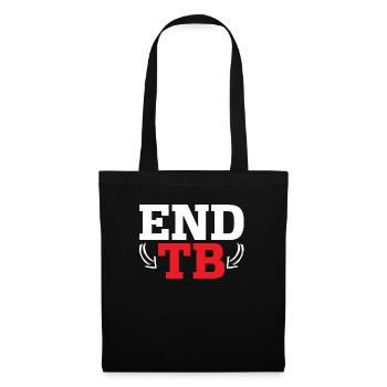 End TB Tuberculose Warrior Tuberculosis Sensibilisation - Sac en tissu - noir - Devant
