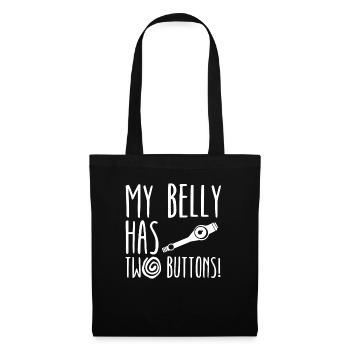 My Belly Has Two Buttons Gastroparesis Awareness - Tote Bag - black - Front