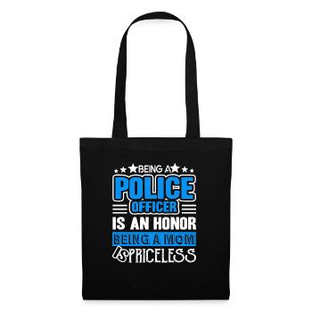 Police Officer Being A Mom Is Priceless - Tote Bag - black - Front