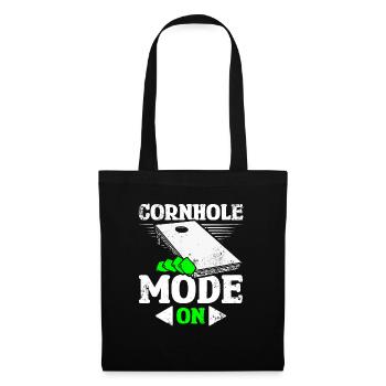 Mode Cornhole activé - Sac en tissu - noir - Devant