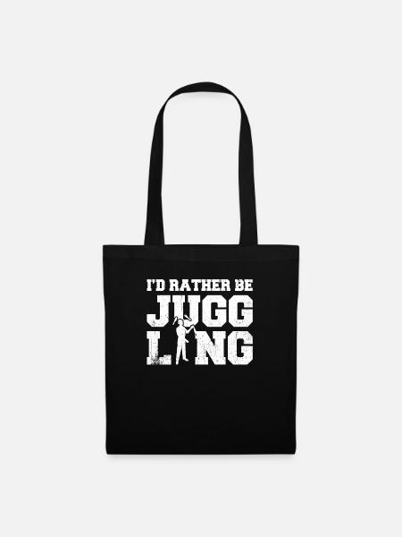 I'd Rather Be Juggling - Stoffbeutel - Schwarz