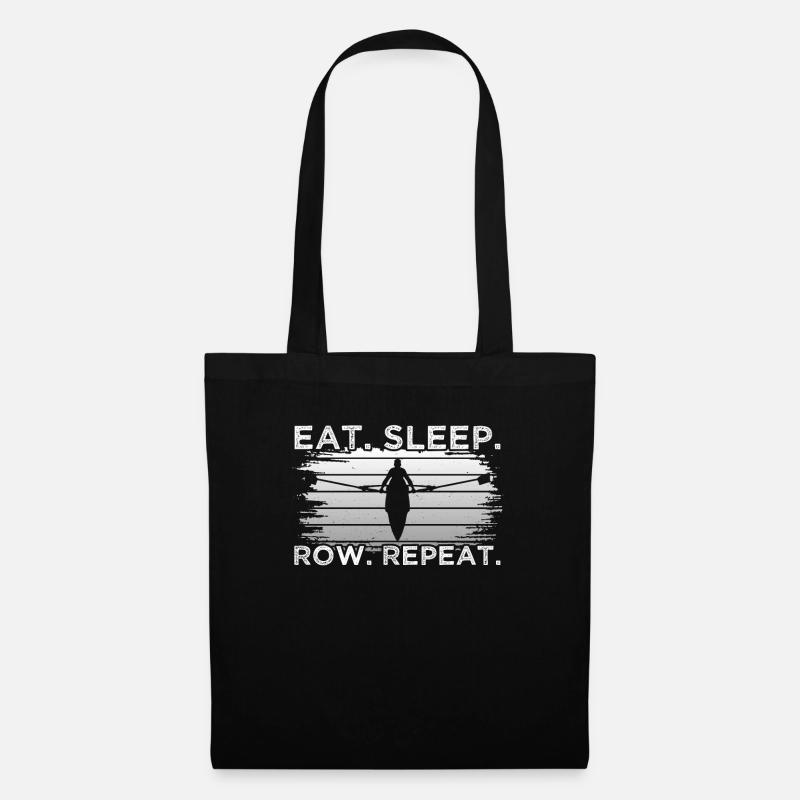 Eat Sleep Row Repeat - Stoffbeutel - Schwarz