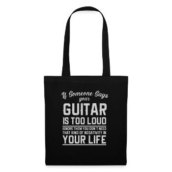 Gitarre Musik Gitarisst Gitarren Spruch - Stoffbeutel - Schwarz - Vorne
