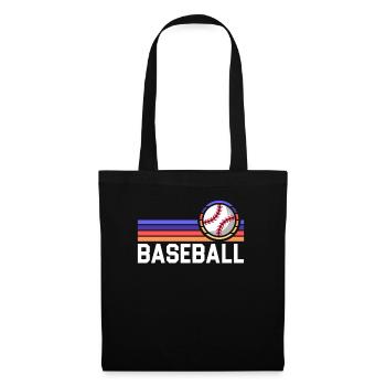 Retro Baseball Player Baseball Coach Sports Lover - Tote Bag - black - Front