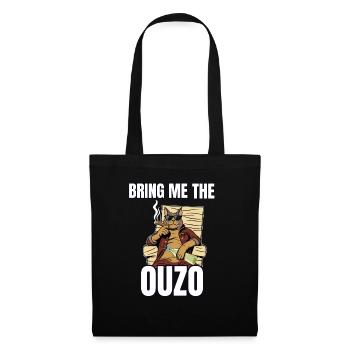 Ouzo saying for Greeks One Ouzo a Day - Tote Bag - black - Front