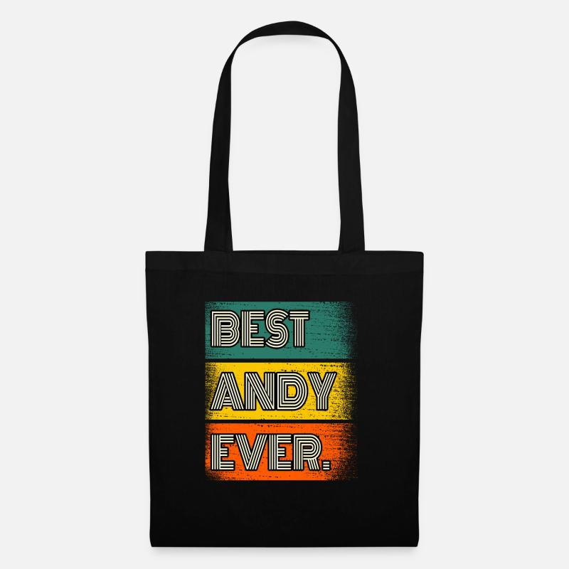 Andy Name Geschenk Spruch Lustig - Stoffbeutel - Schwarz