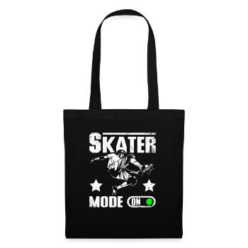 Skater mode on - Tote Bag - black - Front