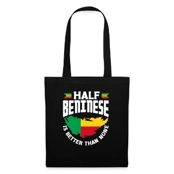 Béninois Bénin Drapeau Béninois Citation - Sac en tissu - noir - Devant