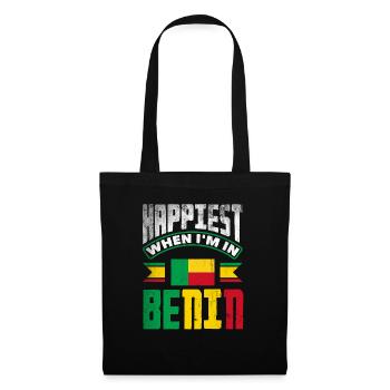 Béninois Bénin Drapeau Béninois Citation - Sac en tissu - noir - Devant