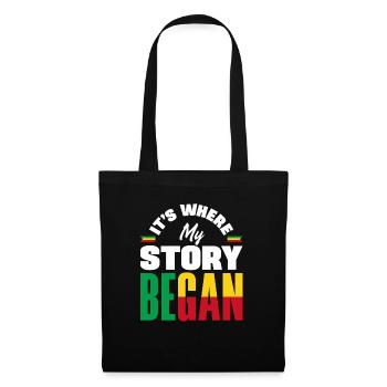 Béninois Bénin Drapeau Béninois Citation - Sac en tissu - noir - Devant