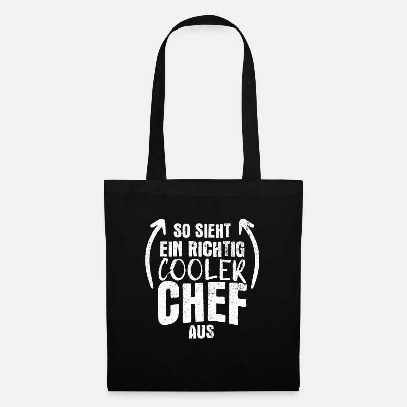 So Sieht Ein Richtig Cooler Chef aus Beste Führung - Stoffbeutel - Schwarz