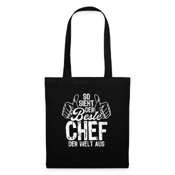 So Sieht Der Beste Chef Der Welt Aus Hübscher Boss - Stoffbeutel - Schwarz - Vorne