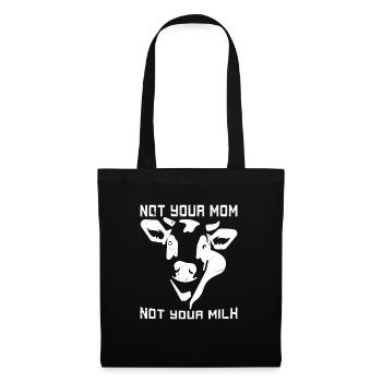 Vegan Fleischlos Tierlieb & Veganer - Stoffbeutel - Schwarz - Vorne
