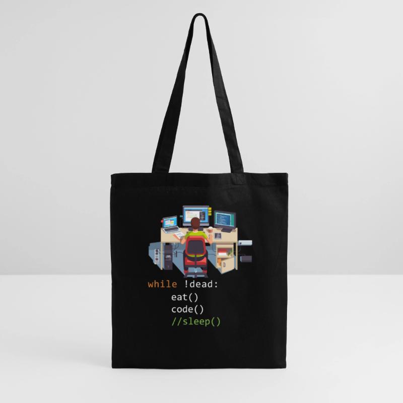 Informatique Python Programmeur Manger Code Sommeil Sac en tissu