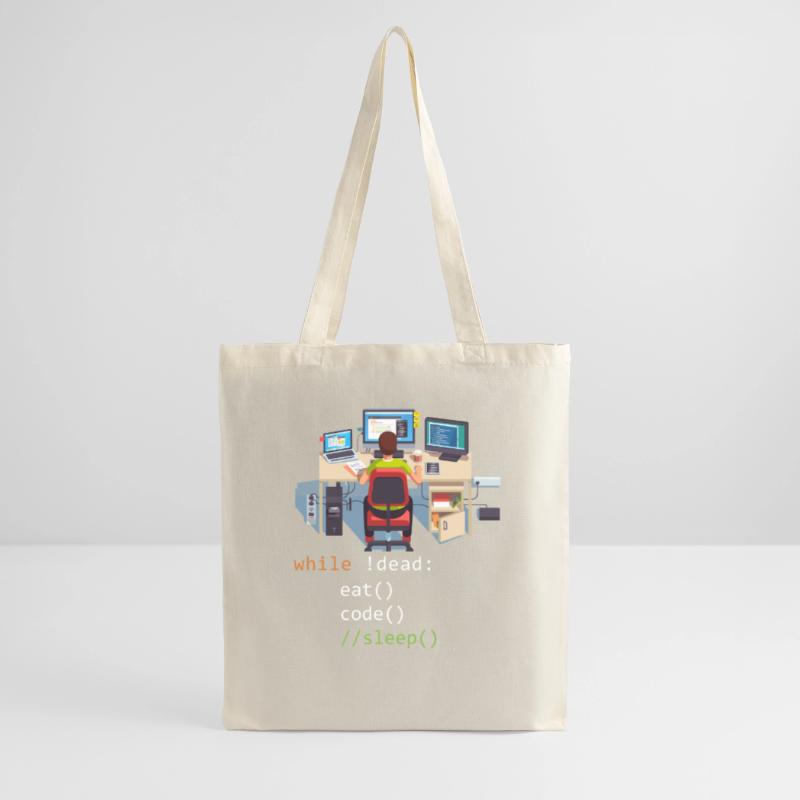 Informatique Python Programmeur Manger Code Sommeil Sac en tissu