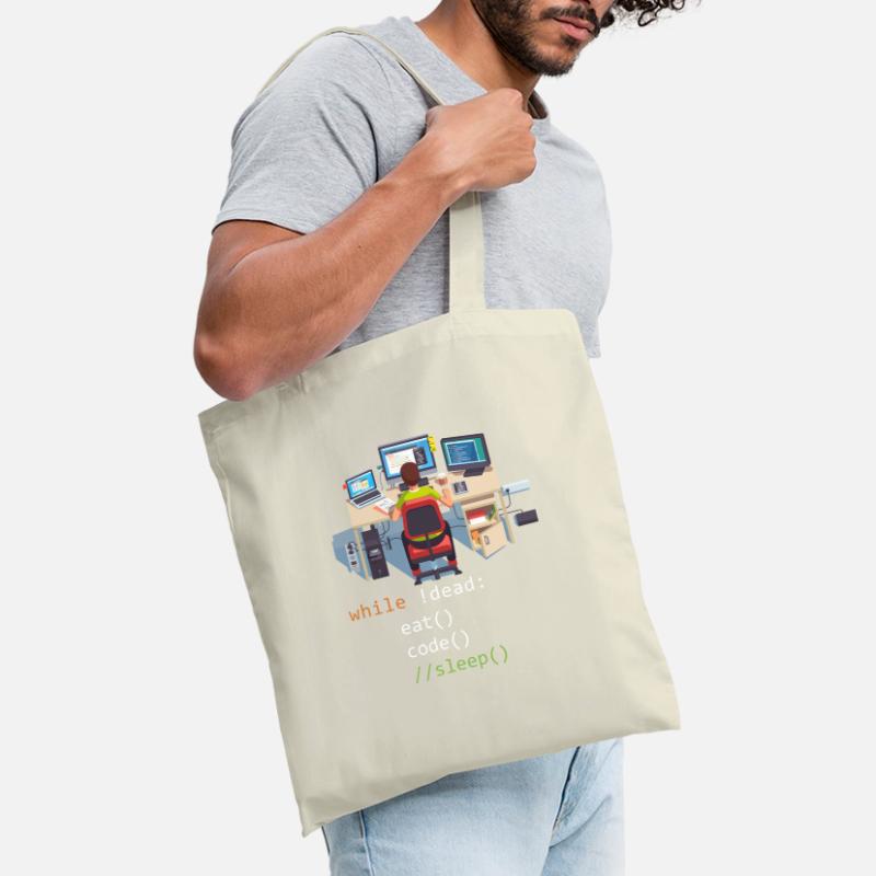 Computer Science Python Programmer Eat Code Sleep Tote Bag