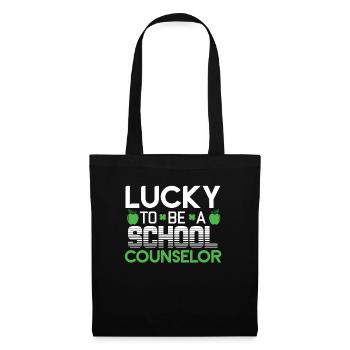 School Counselor Lucky To Be A School Counselor - Tote Bag - black - Front