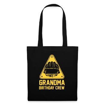 Grandma of the birthday team - Birthday building - Tote Bag - black - Front