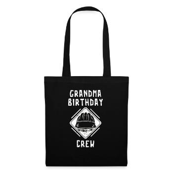 Grandma of the birthday team - Birthday building - Tote Bag - black - Front
