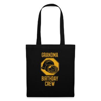 Grandma of the birthday team - Birthday building - Tote Bag - black - Front