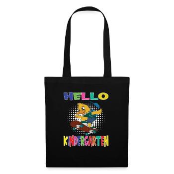 Bonjour Kindergarten Skateboard Duck - Sac en tissu - noir - Devant